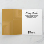 Vorstandskarte zum Jubiläum eines Mitarbeiters Karte (Innenseite)