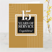 Vorstandskarte zum Jubiläum eines Mitarbeiters Karte (Gelbe Blume)