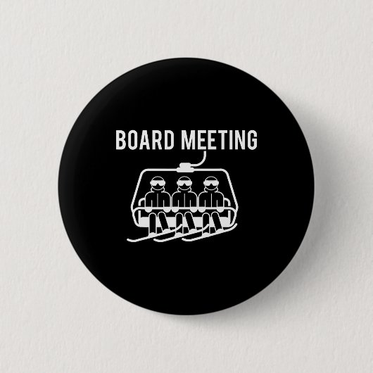 Vorstandssitzungen - Wintersports Lover Snowboardi Button (Vorderseite)