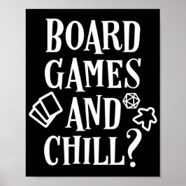 Vorstandsspiele und Chill Meeple Poster