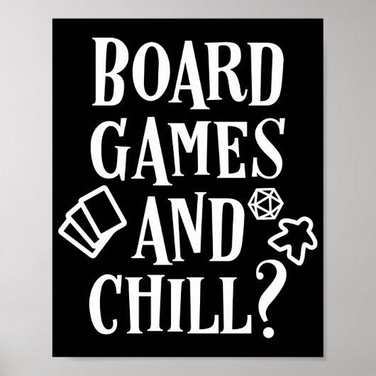 Vorstandsspiele und Chill Meeple Poster (Vorne)