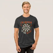 Vorstandsvorsitzender Darts Expert Dartboard Name Tri-Blend Shirt (Vorderseite voll)