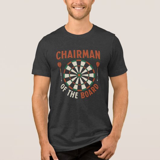 Vorstandsvorsitzender Darts Expert Dartboard Name Tri-Blend Shirt (Vorderseite)