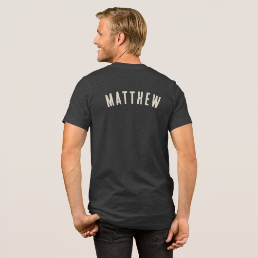 Vorstandsvorsitzender Darts Expert Dartboard Name Tri-Blend Shirt (Rückseite voll)