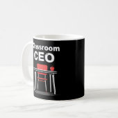 Vorstandsvorsitzender von Classroom Funny Teacher Kaffeetasse (Vorderseite Links)