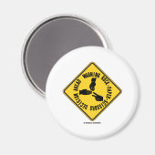 Vorstehendes Warnzeichen für Rock Paper Scissors-E Magnet (Vorderseite/Rückseite)