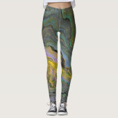 Vorstellung 1 Abstrakte Acryl-Geode-Leggings Leggings (Vorderseite)
