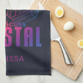 Vorstellung, aber Bereitschaft, über Crystal Custo Geschirrtuch (Viertel Falte)