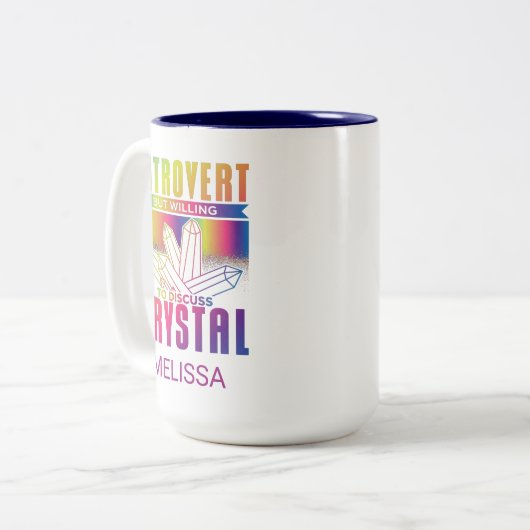 Vorstellung, aber Bereitschaft, über Crystal Custo Zweifarbige Tasse (Vorderseite Links)