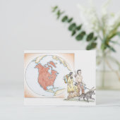 Vorstellung der Amerikanische Ureinwohner Postkarte (Stehend Vorderseite)