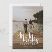 Vorstellung der Verheirateten Hochzeitserklärung Einladung (Vorderseite)