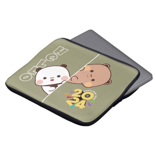 Vorstellung des neuen Jahres 2024 | 13" Laptopschutzhülle (Vorne Oben)