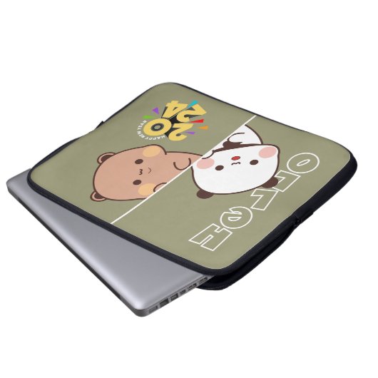 Vorstellung des neuen Jahres 2024 | 15" Laptopschutzhülle (Vorne Knopf)