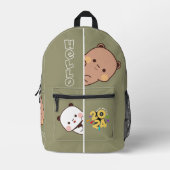 Vorstellung des neuen Jahres 2024 | Druckknopfbeut Bedruckter Rucksack (Vorderseite)