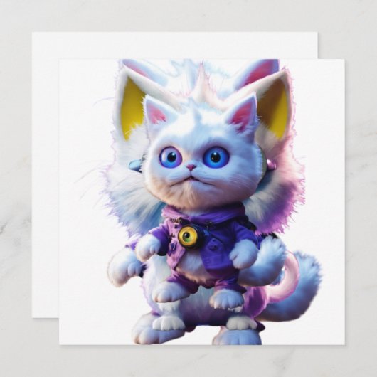 Vorstellung des rätselhaften CGI-Monsters "Weiße K Einladung (Vorne/Hinten)