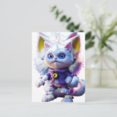 Vorstellung des rätselhaften CGI-Monsters "Weiße K Postkarte (Stehend Vorderseite)