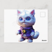 Vorstellung des rätselhaften CGI-Monsters "Weiße K Postkarte (Rückseite)