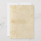 Vorstellung des Retro Feather Banner Theme Abschlu Einladung (Rückseite)