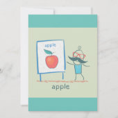 Vorstellung eines Apfels Einladung (Vorderseite)