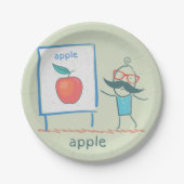 Vorstellung eines Apfels Pappteller (Vorderseite)