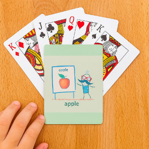 Vorstellung eines Apfels Spielkarten