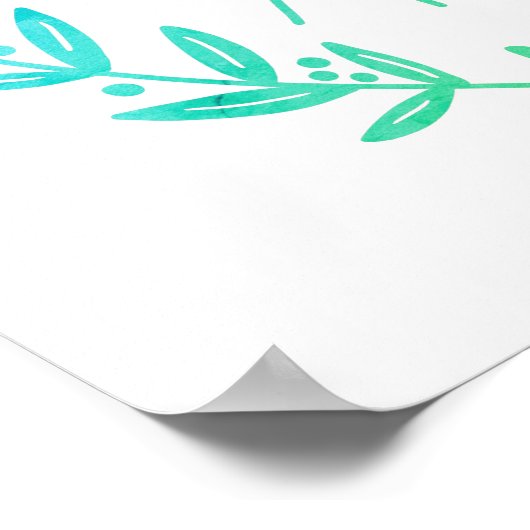 VORSTELLUNG ERFOLGREICH Motivation Inspirational B Poster (Ecke)