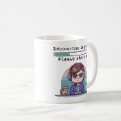 Vorstellung in Progress - Funny Retro Pixel Kaffeetasse (VorderseiteRechts)