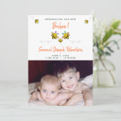 Vorstellung unseres neuen Babee Bee Foto Ankündigung (Stehend Vorderseite)