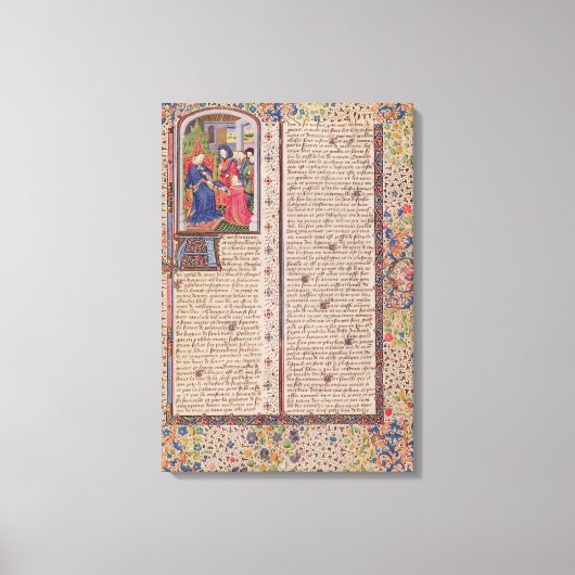 Vorstellung von 'Die Politik' an den König Leinwanddruck (Vorderseite)