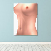 Vorstellung von Torso von Frauen Leinwanddruck (Insitu (Holzboden))