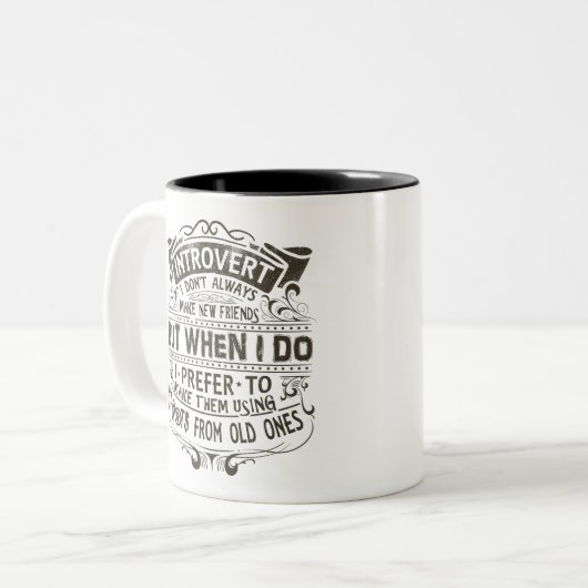 Vorstellung Zweifarbige Tasse (Vorderseite Links)