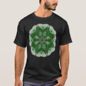 Vorstellungs-Mandala (Grün) T-Shirt (Vorderseite)