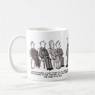 Vorstellungsgespräche. Chef erinnert sich nur an d Kaffeetasse