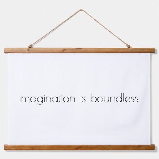 Vorstellungskraft Holzklapptapeten Wandteppich Mit Holzrahmen (Vorne)