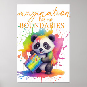 Vorstellungskraft kennt keine Grenzen — Kinderzimm Poster