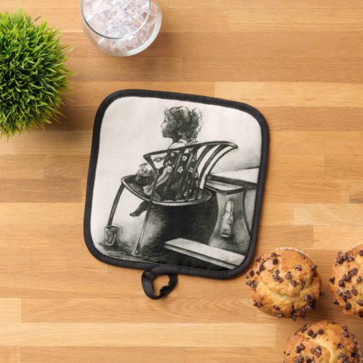 Vorstellungskraft treibt meine Realität an Topflappen (Oben Unten)