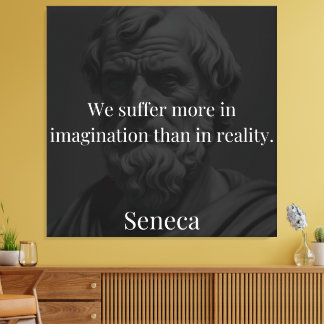 Vorstellungskraft und Leiden: Seneca über Wahrnehm Leinwanddruck