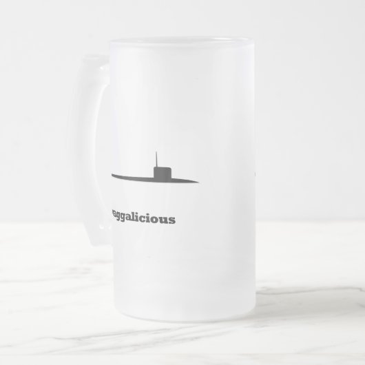 VorSwaggalicious Mattglas Bierglas (Vorderseite Links)