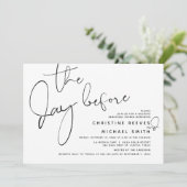 Vortag, Hochzeitsessen Probe Einladung (Stehend Vorderseite)