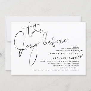 Vortag, Hochzeitsessen Probe Einladung