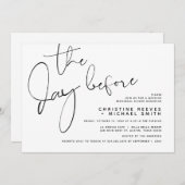 Vortag, Hochzeitsessen Probe Einladung (Vorne/Hinten)