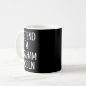 Vortäuschen Abraham Abe Lincoln KostümHalloween Si Kaffeetasse (Vorderseite Links)