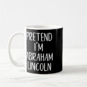 Vortäuschen Abraham Abe Lincoln KostümHalloween Si Kaffeetasse (Links)