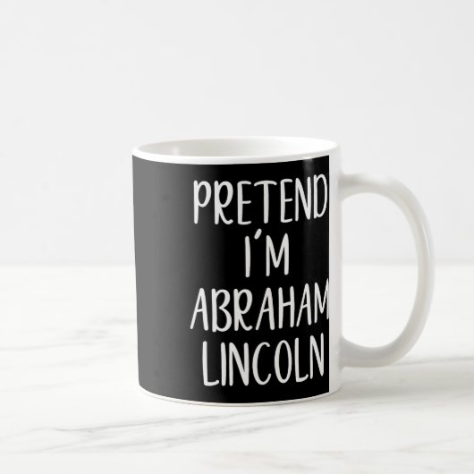 Vortäuschen Abraham Abe Lincoln KostümHalloween Si Kaffeetasse (Rechts)