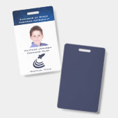 Vortäuschen Astronauten Abzeichen für Kinder Perso Ausweis (Vorder- & Rückseite)