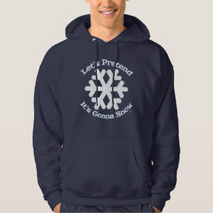 Vortäuschen, dass es den heißen Winter Spaß Slogan Hoodie