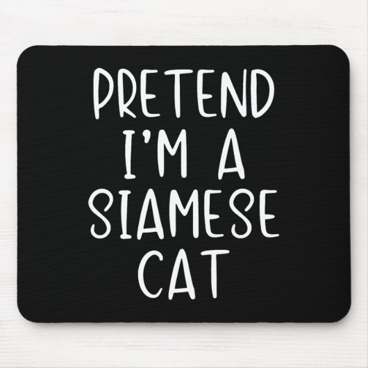 Vortäuschen der siamesischen Katze Kostüm Hallowee Mousepad (Vorne)