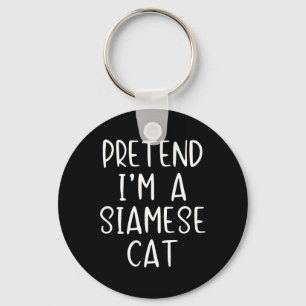 Vortäuschen der siamesischen Katze Kostüm Hallowee Schlüsselanhänger