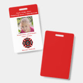 Vortäuschen des Feuerwehren-Abzeichens für Kinder  Ausweis (Vorder- & Rückseite)