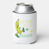 Vortäuschen im Banana-Funny-Halloween-Kostüm Dosenkühler (Kanne Rückseite)
